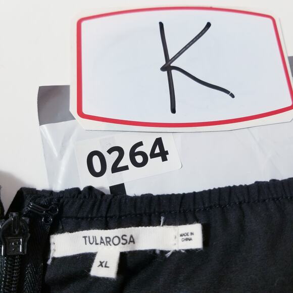 Tularosa Black Ruffle Zuri Mini Dress Off Shoulder Long Sleeves - Picture 12 of 12